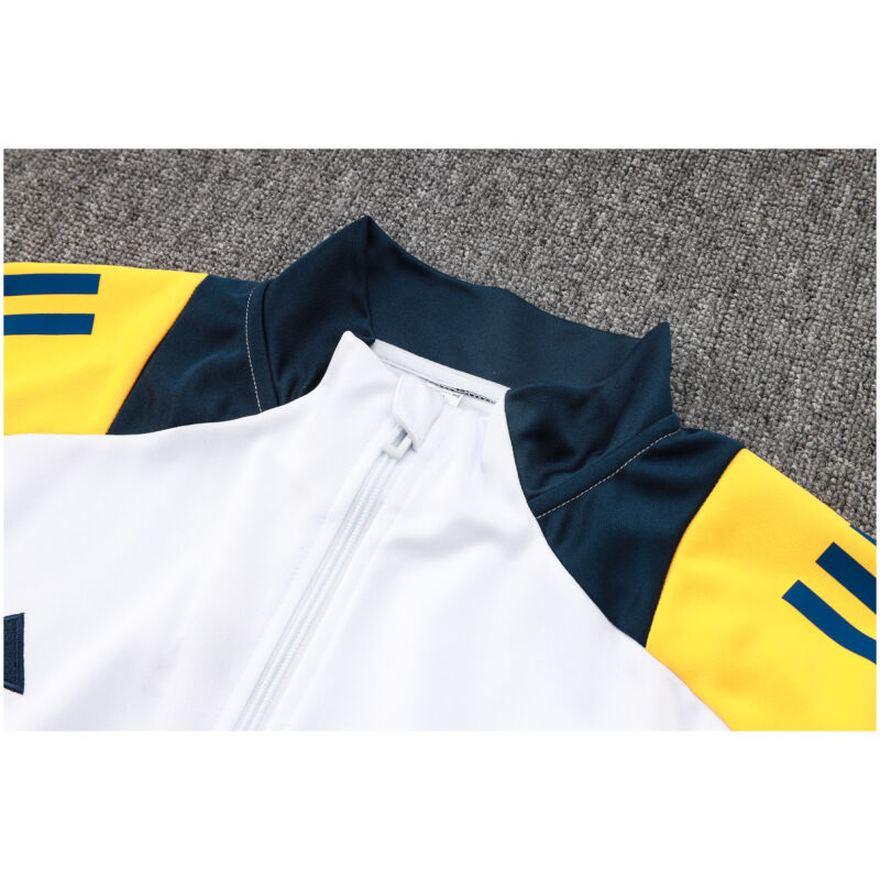 Mens Real Madrid Jacket + Pants Training Suit White 2024/25