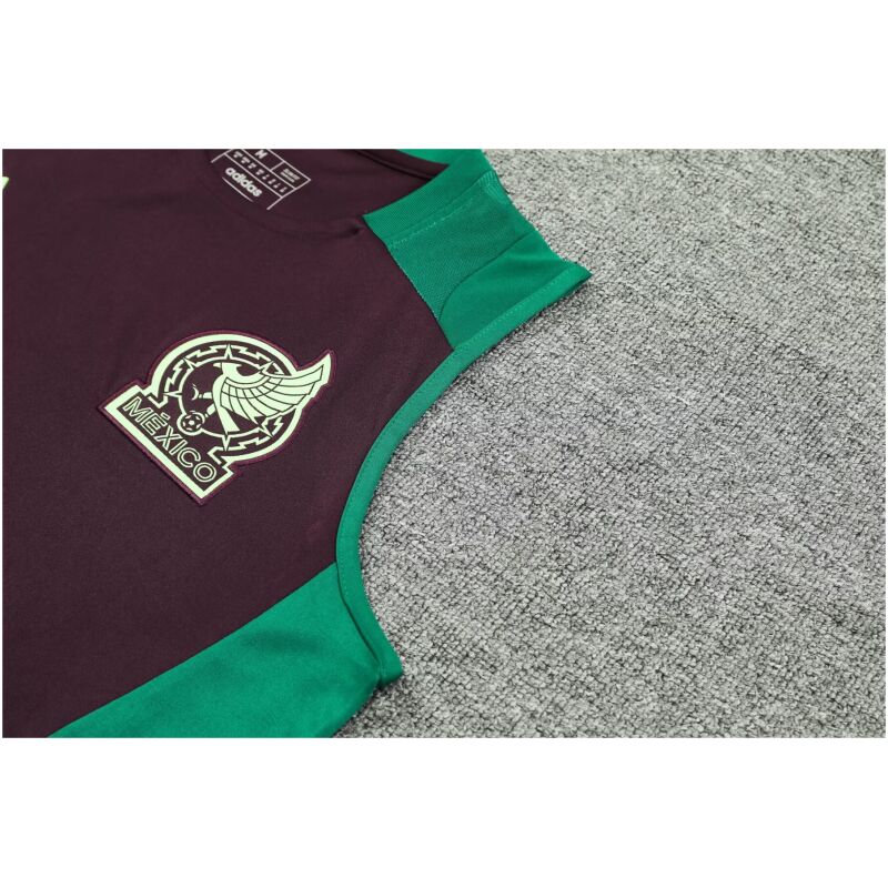 Mens Mexico Singlet Suit Burgundy 2024