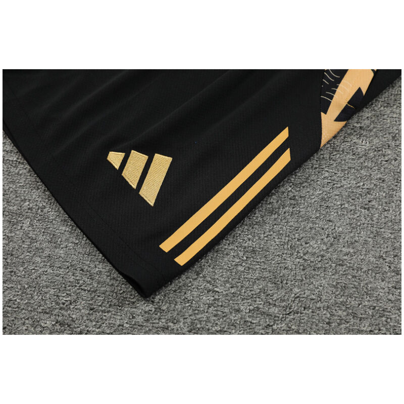 Mens Real Madrid Short Training Suit Black 2024/25