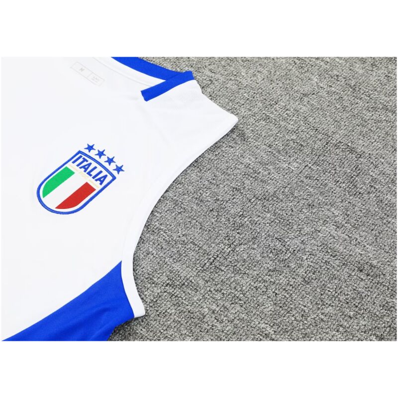 Mens Italy Short Training Suit White 2024