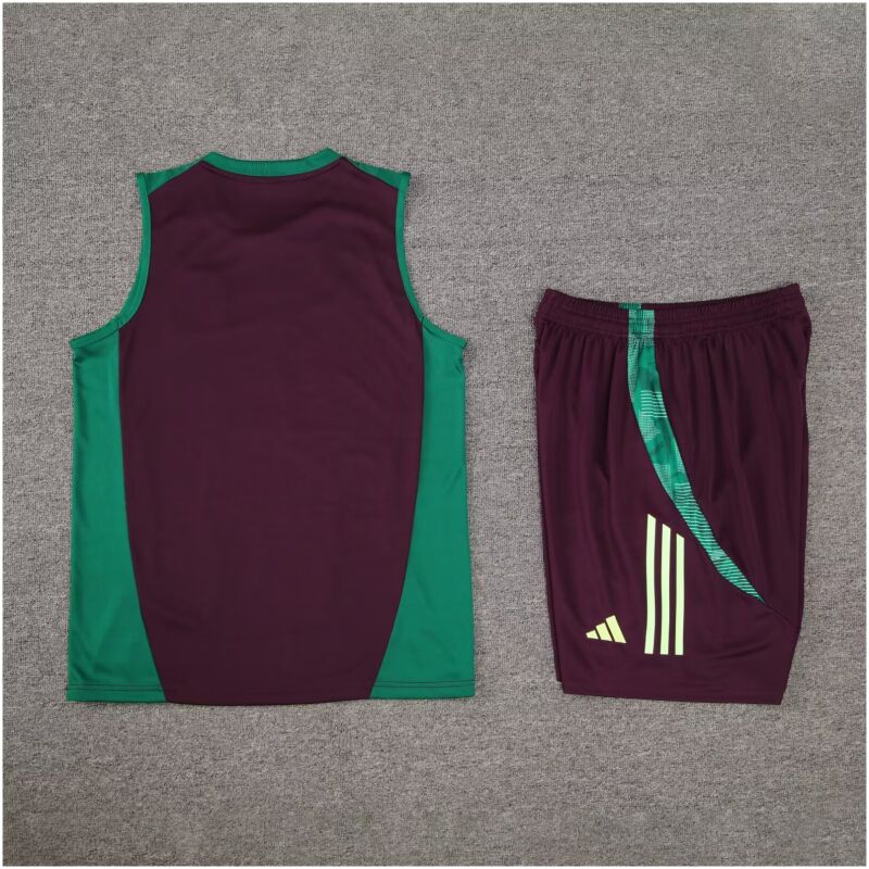 Mens Mexico Singlet Suit Burgundy 2024
