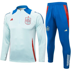 Mens Spain Training Suit Light Blue 2024/25