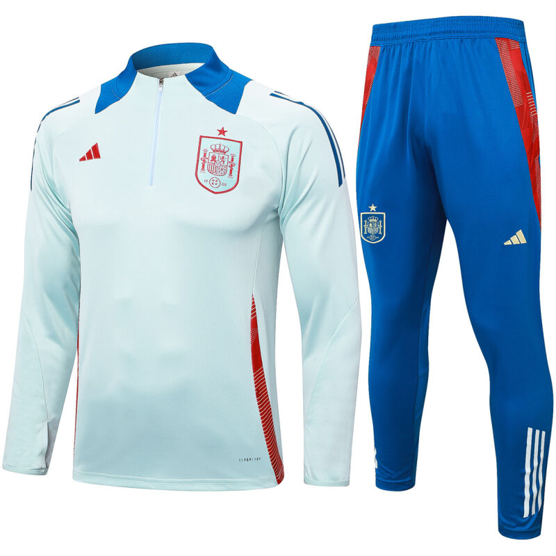 Mens Spain Training Suit Light Blue 2024/25
