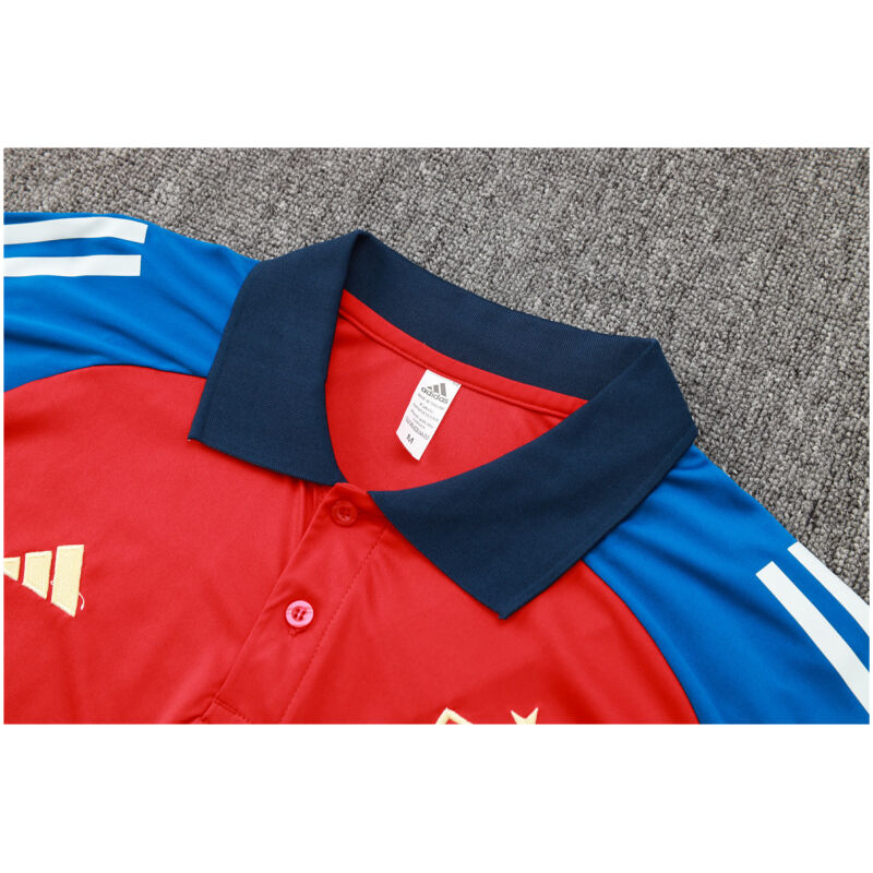 Mens Spain Polo Shirt Red 2024