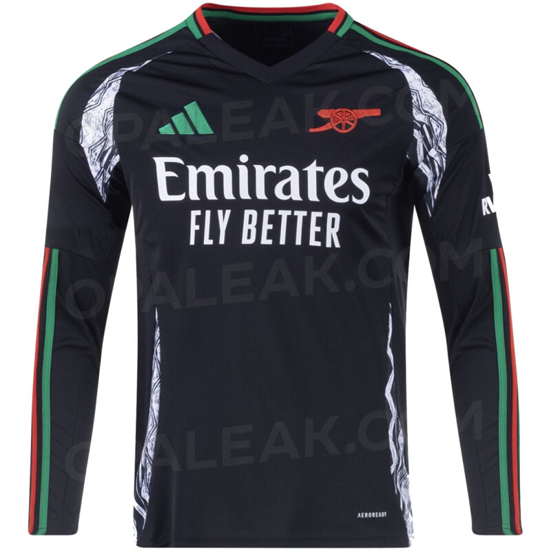 Mens Arsenal Away Jersey Long Sleeve 2024/25
