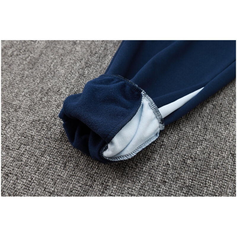 Mens France Hoodie Sweatshirt + Pants Training Suit Light Blue II 2024