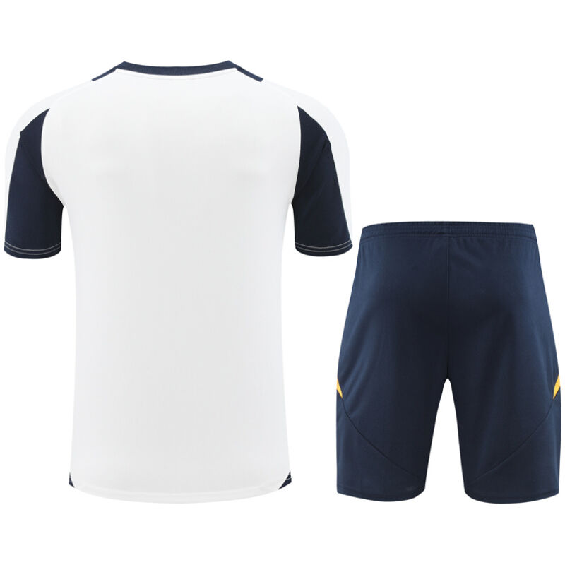 Mens Real Madrid Short Training Suit White 2024/25