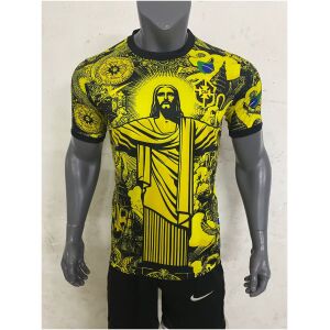 Mens Brazil Special Edition Jesus Yellow Jersey 2024