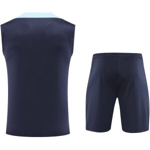 Mens France Short Training Suit Royal 2024