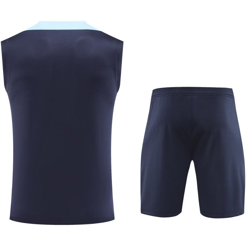 Mens France Short Training Suit Royal 2024