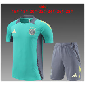Kids Ajax Short Training Suit Green 2024/25