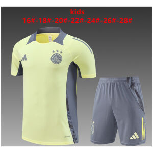 Kids Ajax Short Training Suit Yellow 2024/25
