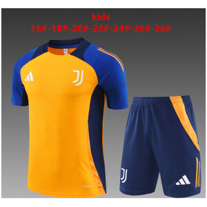 Kids Juventus Short Training Suit Orange 2024/25