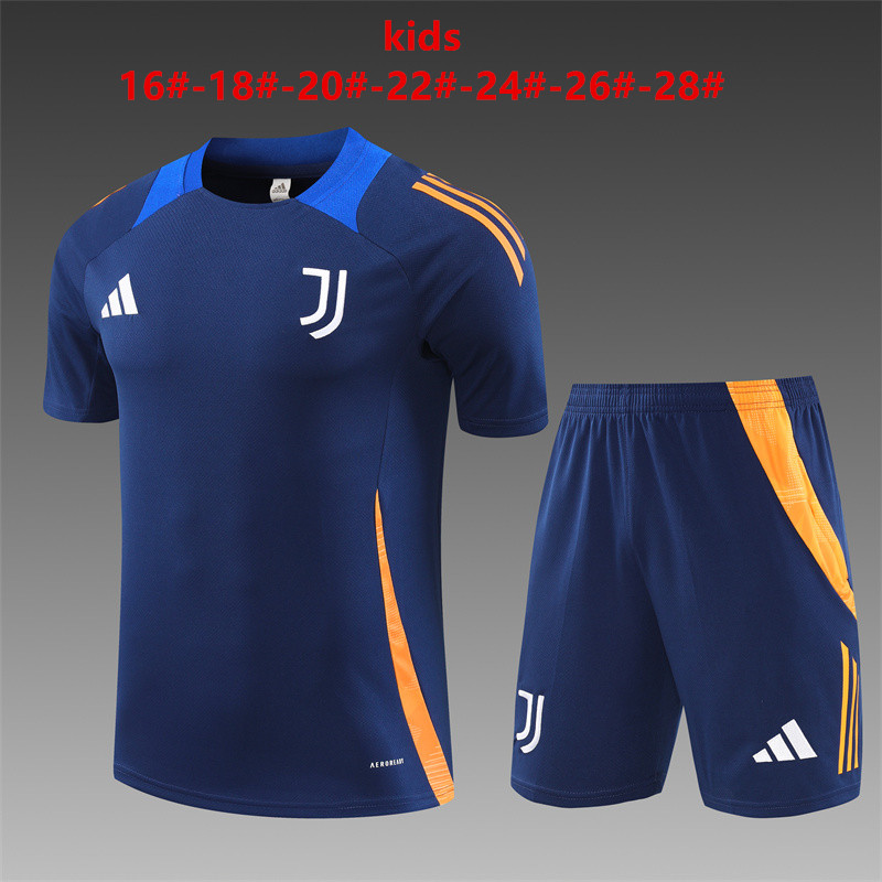 Kids Juventus Short Training Suit Royal 2024/25