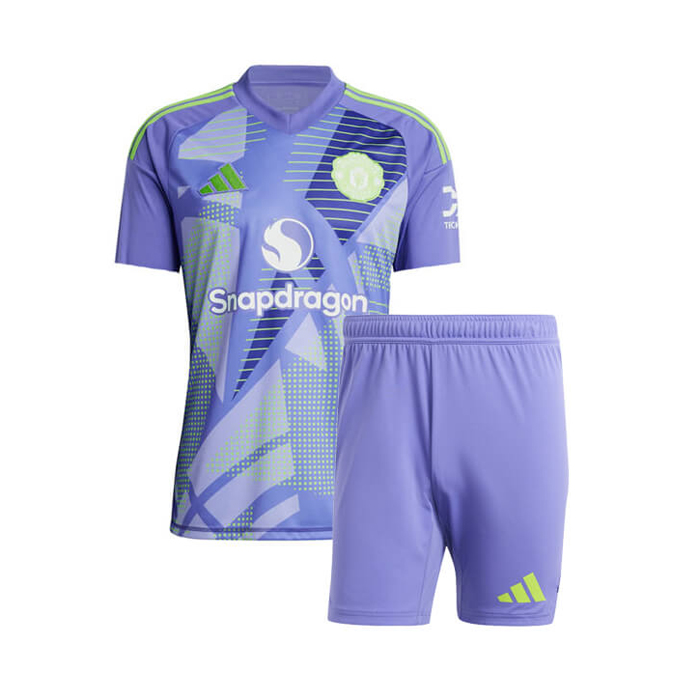 Kids Manchester United Goalkeeper Violet Jersey 2024/25