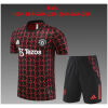 Kids Manchester United Short Training Suit Red - Black 2024/25