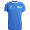 Mens Adidas Originals Italy Jersey 3 Stripes Pure Cotton Blue Shirt 2024 - Match