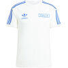 Mens Adidas Originals Italy Jersey 3 Stripes Pure Cotton White Shirt 2024 - Match