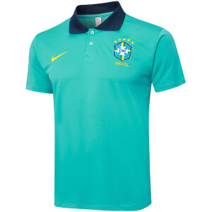 Mens Brazil Polo Shirt Aqua Green 2024
