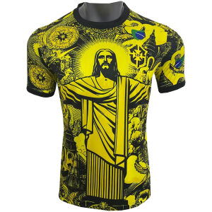 Mens Brazil Special Edition Jesus Yellow Jersey 2024