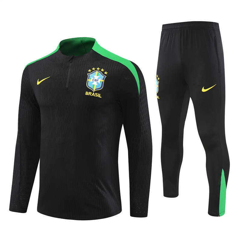 Mens Brazil Training Suit Black 2024