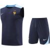 Mens France Short Training Suit Royal 2024