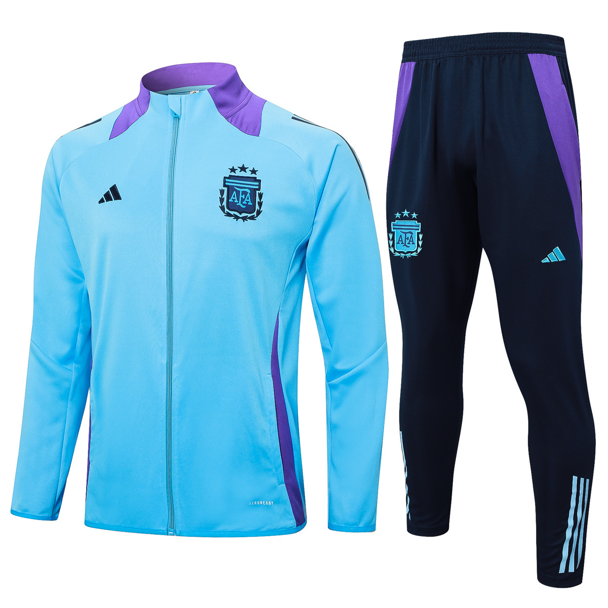Mens Germany Jacket + Pants Training Suit Light Blue 2024