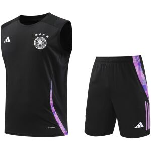 Mens Germany Short Training Suit Black 2024