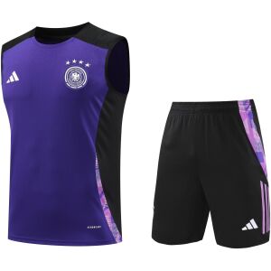 Mens Germany Short Training Suit Purple 2024