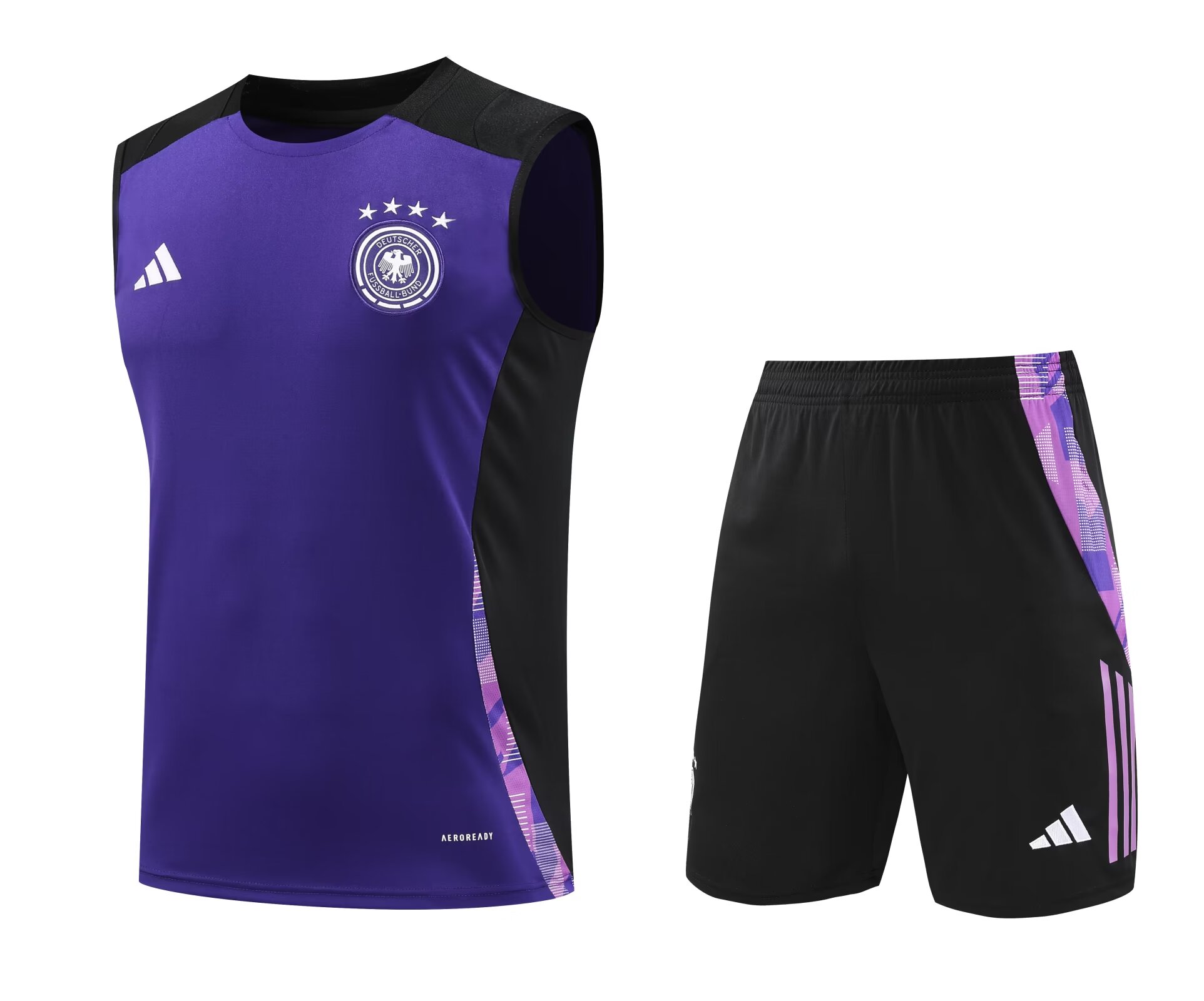 Mens Germany Short Training Suit Purple 2024