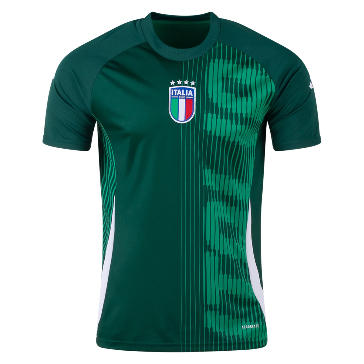 Mens Italy Pre-Match Short Training Jersey Green 2024