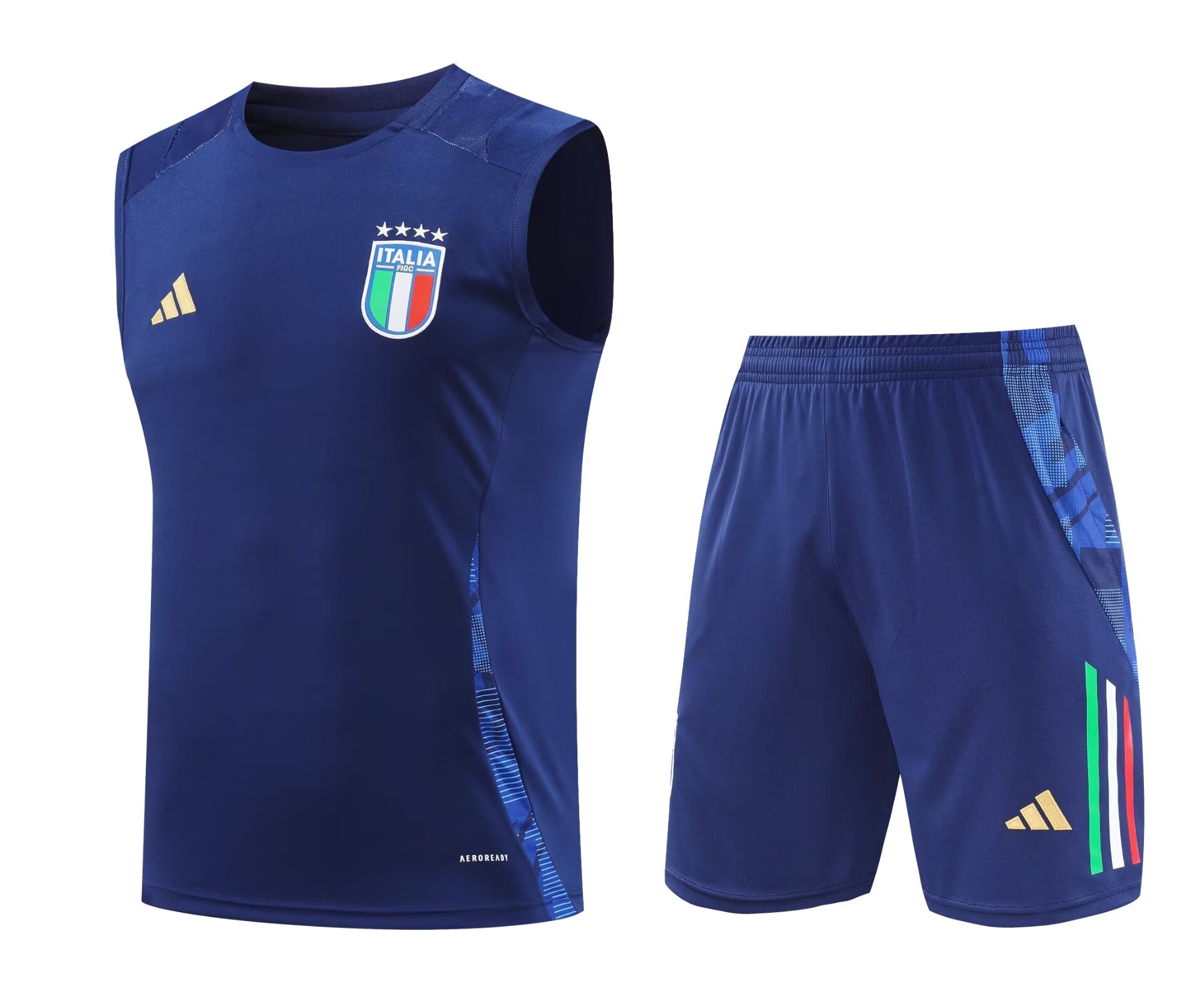 Mens Italy Short Training Suit Royal 2024