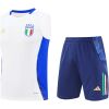 Mens Italy Short Training Suit White 2024