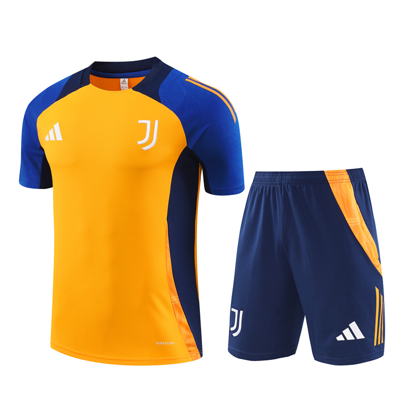 Mens Juventus Short Training Suit Orange 2024/25