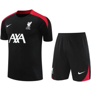 Mens Liverpool Short Training Suit Black 2024/25