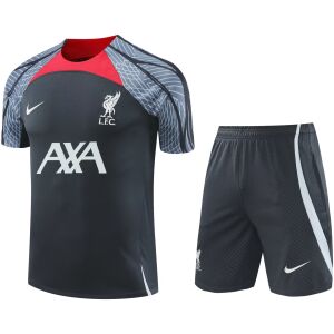 Mens Liverpool Short Training Suit Grey 2024/25