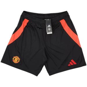 Mens Manchester United Home Black Shorts 2024/25