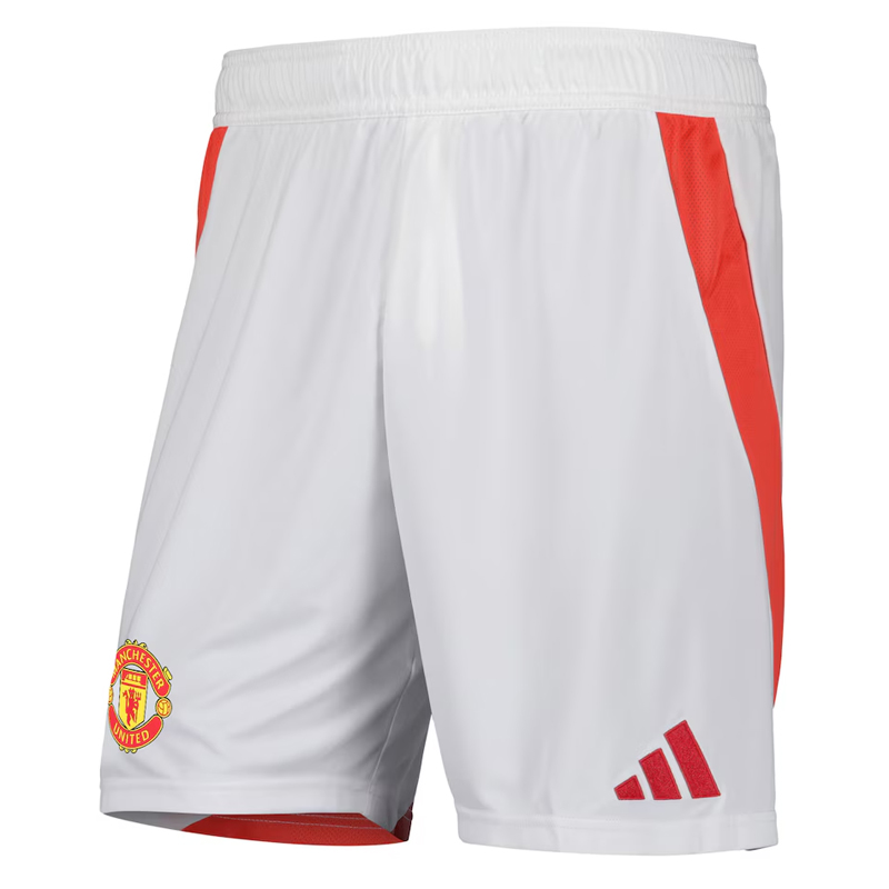 Mens Manchester United Home White Shorts 2024/25