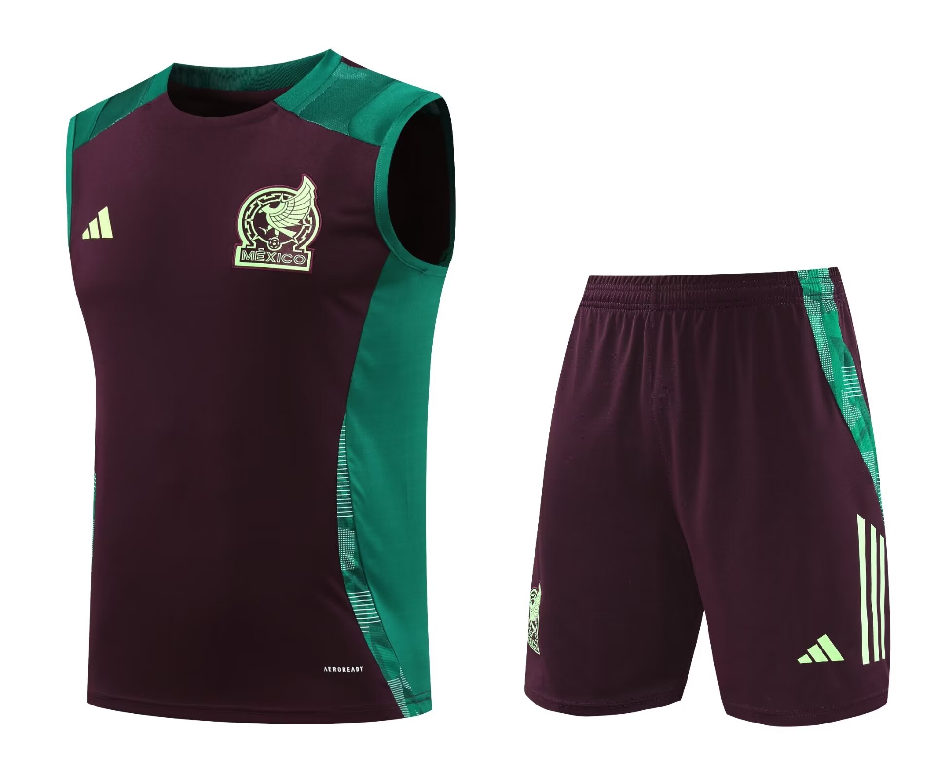 Mens Mexico Singlet Suit Burgundy 2024