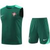 Mens Portugal Short Training Suit Green 2024