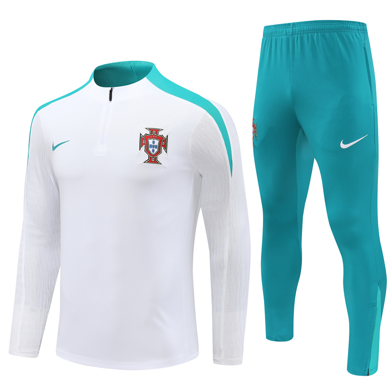 Mens Portugal Training Suit White 2024