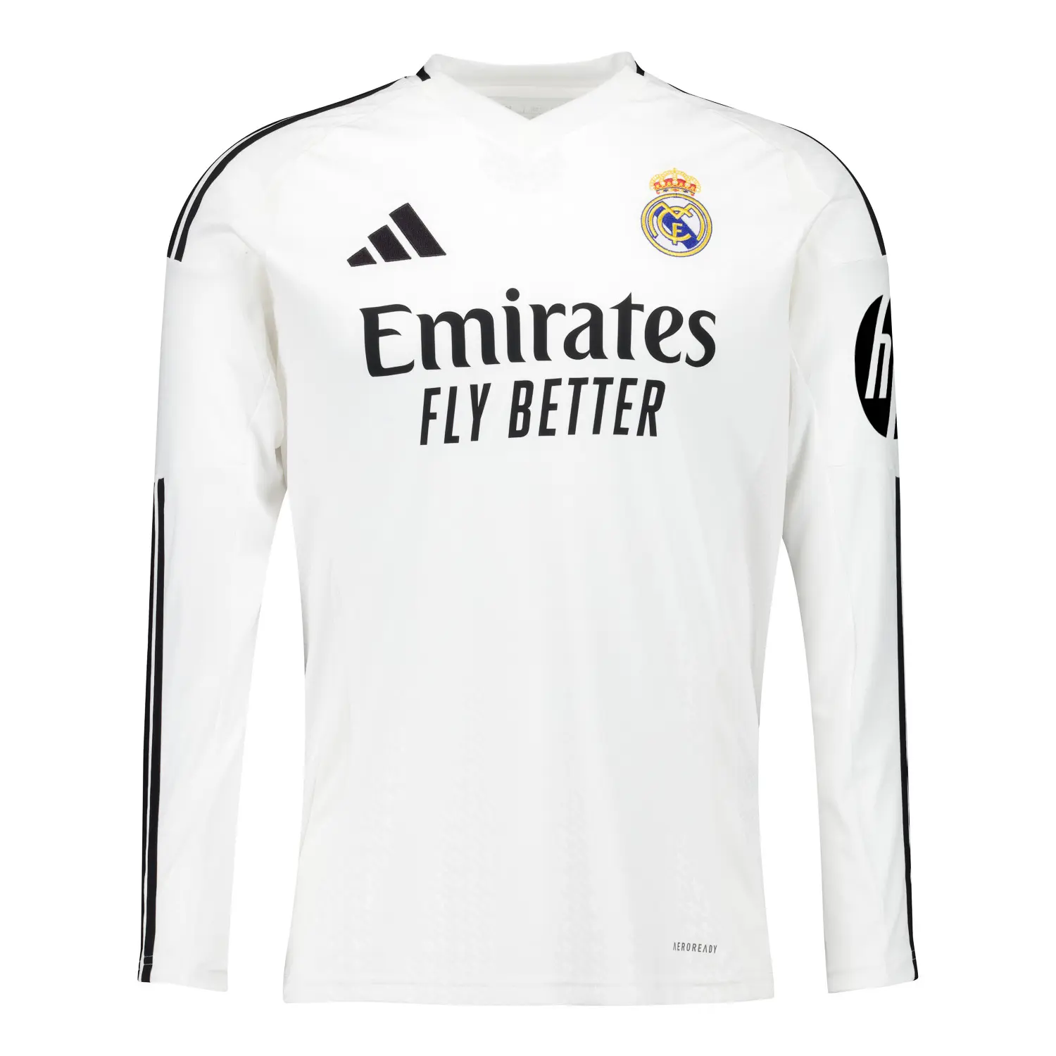 Mens Real Madrid Home Jersey Long Sleeve 2024/25