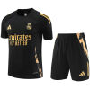 Mens Real Madrid Short Training Suit Black 2024/25