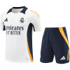 Mens Real Madrid Short Training Suit White 2024/25