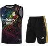 Mens Real Madrid Singlet Suit Black Dragon 2024/25