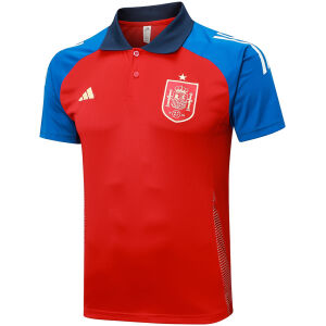 Mens Spain Polo Shirt Red 2024
