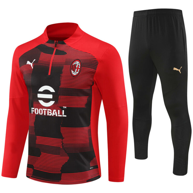 Mens AC Milan Training Suit Red 2024/25
