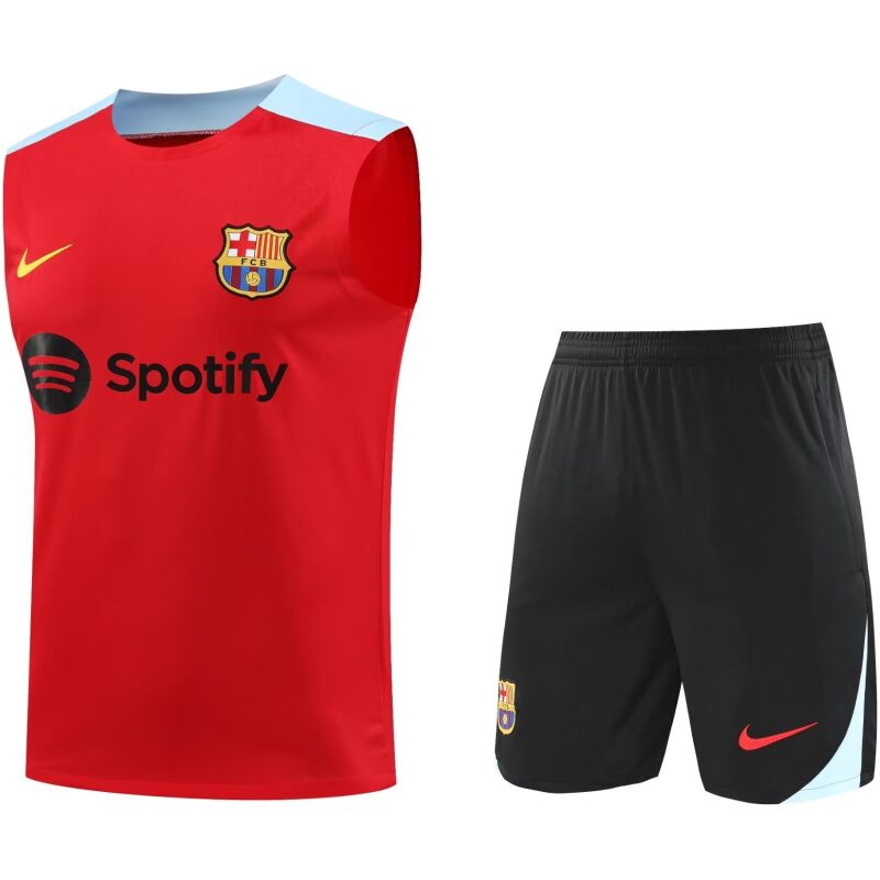 Mens Barcelona Singlet Suit Red 2024/25