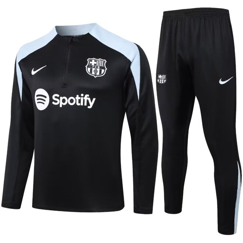 Mens Barcelona Training Suit Black 2024/25