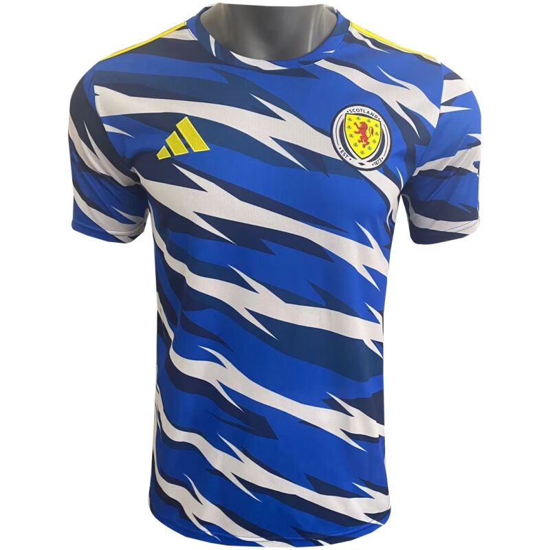 Mens Scotland Prematch Blue Jersey 2024